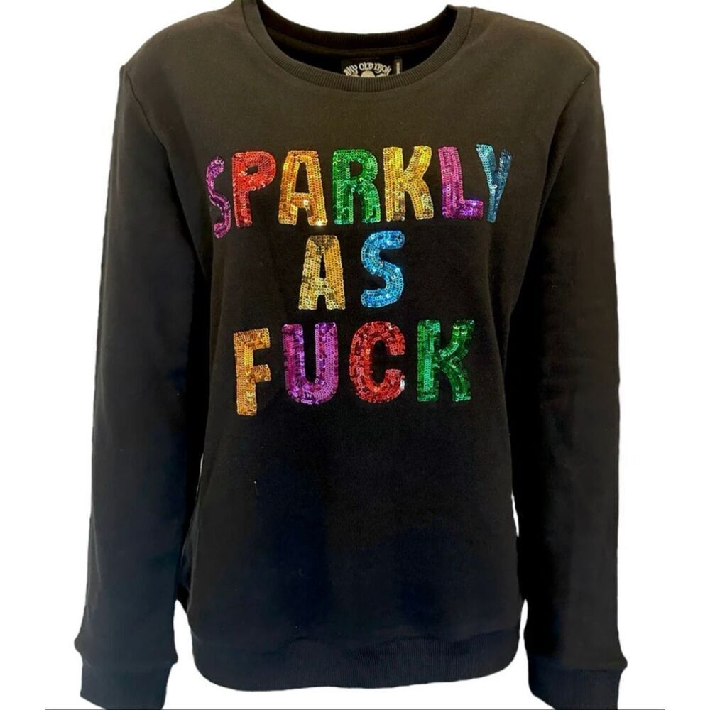 ANY OLD IRON MEN'S SPARKLY AS F SWEATSHIRT Size XXL